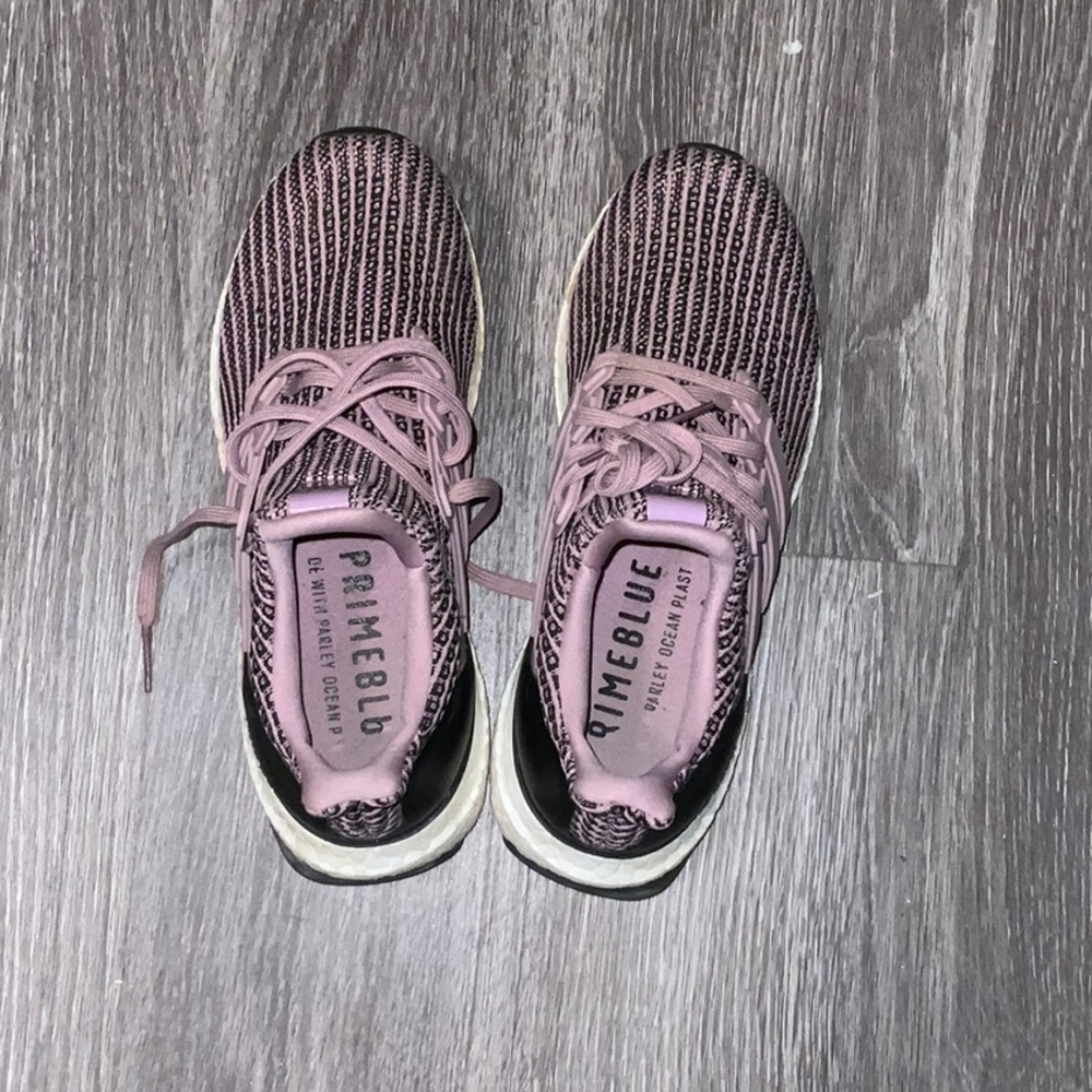 Adidas Pink and Black Running Shoes